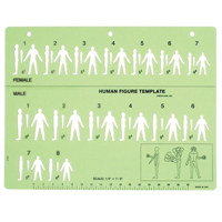 

Sirchie Human Figure Template, Measures 8-1/2x11"