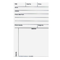

Sirchie Lifted Print Backing/Sketch Sheet Pads, 5.5x8.5", 50 Each, Gloss White