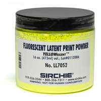 

Sirchie Yellow Fluorescent Latent Print Powder, 16oz