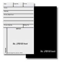 

Sirchie Black Lifted Print Backing/Sketch/Record Card, 500 Pack