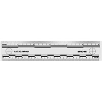 

Sirchie 6" Magnetic Evidence Scale, Black on Gray, Set of 10