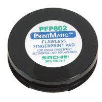 

Sirchie PrintMatic Thermoplastic Fingerprint Ink Pad, 2" Diameter
