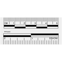 

Sirchie Photo Evidence Scale (Adhesive Back), Roll of 150 Individual Scales, Black on White