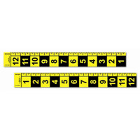 

Sirchie Big Numeral Straight Reference Scales,1.5" Wide, Vertical, Set of 5
