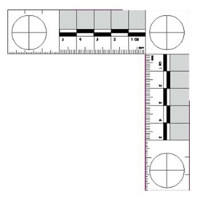 

Sirchie Forensic Scale for Anatomy, Black on White, 4.13x4.13"