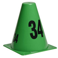 

Sirchie SIRCHMARK 6" Evidence Marking Cones, Set of 20, Sequence 21-40, Green