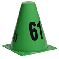 

Sirchie SIRCHMARK 6" Evidence Marking Cones, Set of 20, Sequence 61-80, Green