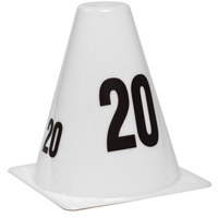 

Sirchie SIRCHMARK 6" Evidence Marking Cones, Set of 20, Sequence 1-20, White