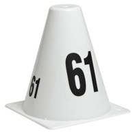 

Sirchie SIRCHMARK 6" Evidence Marking Cones, Set of 20, Sequence 61-80, White