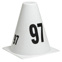 

Sirchie SIRCHMARK 6" Evidence Marking Cones, Set of 20, Sequence 81-100, White