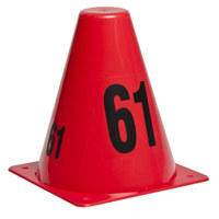 

Sirchie SIRCHMARK 6" Evidence Marking Cones, Set of 20, Sequence 61-80, Red