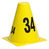 

Sirchie SIRCHMARK 6" Evidence Marking Cones, Set of 20, Sequence 21-40, Yellow