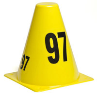

Sirchie SIRCHMARK 6" Evidence Marking Cones, Set of 20, Sequence 81-100, Yellow