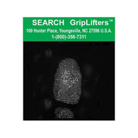 

Sirchie 2x2" GripLifters with Plain Black Backing Cards, 100 Each