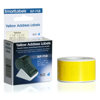 

Seiko Instruments SLP-1YLB 1-1/8x3-1/2" Address Labels, 130 Labels Roll, Yellow