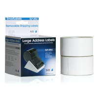 

Seiko Instruments SLP-2RLE 1-1/2x3-1/2" Euro Large Address Labels, 260 Labels Roll, White