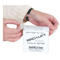 

Sirchie Lift-O-Tabs Backers, 100 Each, Black/White