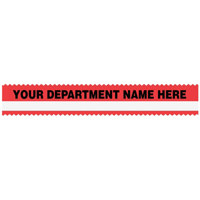 

Sirchie Sirchmark 54' Evidence Tape, Custom Imprint, Red with White Stripe