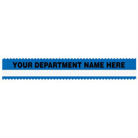 

Sirchie SIRCHMARK Evidence Tape, Blue with White Stripe, Custom Imprint, 54'
