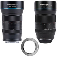 

Sirui 2 Lens Bundle, 24mm f/2.8 1.33X Anamorphic Lens for Nikon Z, 35mm f/1.8 Anamorphic 1.33X Lens for MFT, Lens Adapter for Nikon Z