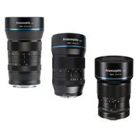 

Sirui 3 Lens Bundle, 24mm f/2.8 1.33X Anamorphic for MFT Mount, Sirui 35mm and 50mm f/1.8 Anamorphic 1.33X for MFT
