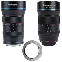 

Sirui 2 Lens Bundle, 35mm f/1.8 1.33X Anamorphic Lens with 50mm f/1.8 Anamorphic 1.33X Lens for MFT, Lens Adapter for Nikon Z
