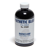 

Sirchie Synthetic Blood for Classroom Instruction, 8oz, Chemically Similar.