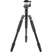 

Sirui T-004S Traveler Light Aluminum Tripod with B-00 Ball Head, 11 lb Capacity, Black