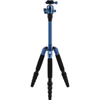 

Sirui T-005S T-0S Series Ultralight Aluminum Travel Tripod with B-00 Ball Head, 11 lb Capacity, Blue