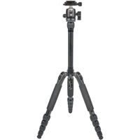 

Sirui T-005S T-0S Series Ultralight Aluminum Travel Tripod with B-00 Ball Head, 11 lb Capacity, Black