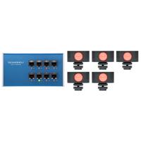 

Skaarhoj 8-Channel Tally Box System V2 with 5x Tally Lights for Blackmagic ATEM Switcher & vMix Software