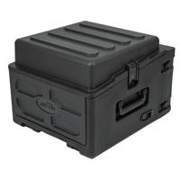

SKB 10x4 Compact Rolling Rig, 10U Top Rack, 4U Front Rack, Steel Rails, Hard Top, L/R Access Doors