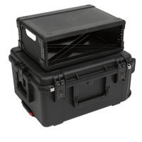 

SKB iSeries Case with Removable 3U Injection Molded Rack Cage, TSA Latches and Wheels, Waterproof, 13" Rack Depth