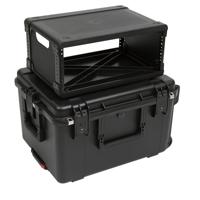 

SKB iSeries Case with Removable 4U Injection Molded Rack Cage, TSA Latches and Wheels, Waterproof, 13" Rack Depth