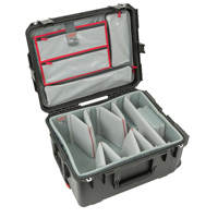 

SKB iSeries 2217-10 Case with 4x Think Tank Designed Video Hinged Dividers, Lid Organizer, 4x Closed-Cell Foam Pads, Black