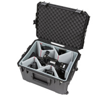 

SKB iSeries 2217-12 Case with 4x Think Tank Designed Video Hinged Dividers, Lid Foam, 6x Closed-Cell Foam Pads, Black