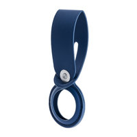 

Slinger Slinger Protective PU Leather Loop Holder Tracker Cover Compatible with Apple New AirTag (Blue)