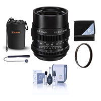 

SLR Magic Cine 35mm F/1.2 Lens for Sony E-Mount - Bundle With 52mm UV Filter, Neoprene Lens Pouch, Capleash II, Lens Wrap, Cleaning Kit