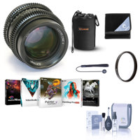 

SLR Magic CINE II 50mm f/1.1 Lens for Sony E Mount - Bundle With 52mm UV Filter, Neoprene Lens Pouch, Capleash II, Lens Wrap, Cleaning Kit, Software package