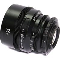 

SLR Magic APO-HyperPrime Cine 32mm T2.1 Lens (PL Mount) and aluminum EF adapter - fits PL or EF Mounts
