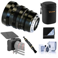 

SLR Magic APO MicroPrime Cine 25mm T2.1 Lens for Canon EF Mount - Bundle with SmallRig Lightweight Matte Box, Lens Case, Wrap, Lens Cleaner, Cleaning Kit