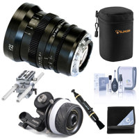 

SLR Magic APO MicroPrime Cine 32mm T2.1 Lens for Canon EF Mount Bundle with Tilta Titlaing Mini Follow Focus, Universal Baseplate System with 15mm Rods, Case, Wrap, Lens Cleaner, Cleaning Kit