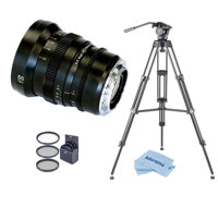 

SLR Magic APO50EF APO MicroPrime Cine 50mm T2.1 Lens for Canon EF Mount - With 3POD V3AH Video Tripod with 2-way Fluid Head & Quick-Release Plate,Black, 82mm Filter Kit, Microfiber Cloth