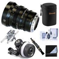 

SLR Magic APO MicroPrime Cine 85mm T2.1 Lens for Canon EF Mount Bundle with Tilta Titlaing Mini Follow Focus, Universal Baseplate System with 15mm Rods, Case, Wrap, Lens Cleaner, Cleaning Kit
