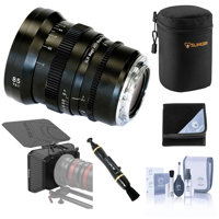 

SLR Magic APO MicroPrime Cine 85mm T2.1 Lens for Canon EF Mount - Bundle with SmallRig Lightweight Matte Box, Lens Case, Wrap, Lens Cleaner, Cleaning Kit