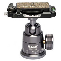 

Slik SBH-280 DQ Ball Head with Quick Release, Maximum Load 8 Lbs - Gun Metal Gray