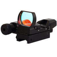 

Sightmark 1x33-24mm Open Style Laser Dual Shot Reflex Sight, with Four Reticle Patterns, Attached Red Laser & 11 Millimeter Dove Tail Mount