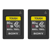 

Sony 2 Pack TOUGH 80GB CFexpress Type A Memory Card