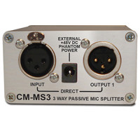 

Sonifex Single 3-Way Passive Microphone Splitter, 10Hz-30kHz Frequency Response