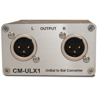 

Sonifex CM-ULX1 Unbalanced to Balanced Audio Converter, Passive, Phono to XLR